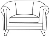 Kreslo Chesterfield Glasgow