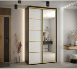Skriňa s posuvnými dverami so zrkadlom Cannes 5 130 45 cm hĺbky