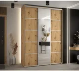 Skriňa s posuvnými dverami so zrkadlom Davos 5 170 cm 45 cm hĺbky