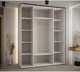 Skriňa s posuvnými dverami so zrkadlom Lanko 2 200 cm 60 cm hĺbky