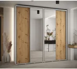 Skriňa s posuvnými dverami so zrkadlom vysoká Davos 3 240 hĺbka 45 cm