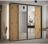 Skriňa s posuvnými dverami so zrkadlom vysoká Davos 3 240 hĺbka 45 cm