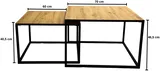 Súprava stolíkov Loft C18-CZ