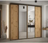 Skriňa s posuvnými dverami so zrkadlom vysoká Davos 3 240 hĺbka 45 cm
