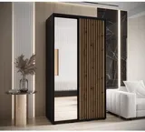 Skriňa s posuvnými dverami so zrkadlom Lanko 2 130 cm 60 cm hĺbky