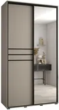 Skriňa s posuvnými dverami so zrkadlom Dakota 11 130 cm 60 cm hĺbky