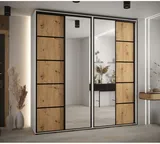 Skriňa s posuvnými dverami so zrkadlom Davos 5 230 cm 45 cm hĺbky