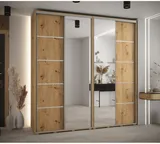 Skriňa s posuvnými dverami so zrkadlom Davos 5 230 cm 45 cm hĺbky