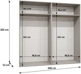 Skriňa Bari 2 200 cm