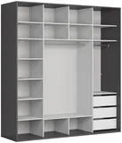 Veľká skriňa 220 s posuvnými dverami do spálne Flex