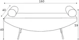 Lavica Zen 160 cm