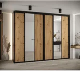 Skriňa s posuvnými dverami so zrkadlom vysoká Davos 3 300 hĺbka 60 cm