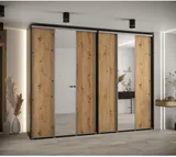 Skriňa s posuvnými dverami so zrkadlom vysoká Davos 3 300 hĺbka 60 cm