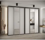 Skriňa s posuvnými dverami so zrkadlom vysoká Davos 3 300 hĺbka 60 cm