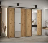 Skriňa s posuvnými dverami so zrkadlom vysoká Davos 3 300 hĺbka 60 cm