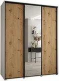 Skriňa s posuvnými dverami so zrkadlom vysoká Davos 3 190 hĺbka 60 cm