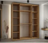 Skriňa s posuvnými dverami so zrkadlom vysoká Davos 3 190 hĺbka 60 cm