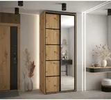 Skriňa s posuvnými dverami so zrkadlom Cannes 5 120 cm 45 cm hĺbky