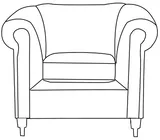 Kreslo Chesterfield Oxford