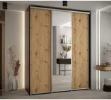 Skriňa s posuvnými dverami so zrkadlom vysoká Davos 3 200 hĺbka 60 cm