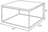Stolík Tensio Solid Wood 100x100 cm