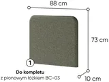 Čalúnené čelo 90 pre sklápaciu posteľ BC-03