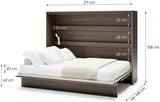 Sklápacia posteľ horizontálna 140 Bed Concept