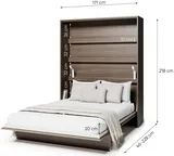 Sklápacia posteľ vertikálna 160 Bed Concept