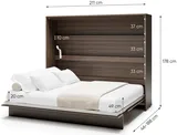 Sklápacia posteľ horizontálna 160 Bed Concept