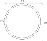 Zrkadlo Orandiu L 60 cm