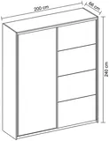 Skriňa Flex 200 cm