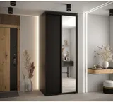 Skriňa s posuvnými dverami so zrkadlom vysoká Davos 3 100 hĺbka 60 cm