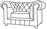 Kreslo Chesterfield Cambridge