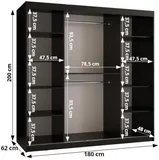 Skriňa Rubino V4 180 cm