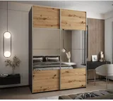 Skriňa s posuvnými dverami so zrkadlom Lux 4 180