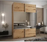 Skriňa s posuvnými dverami so zrkadlom Lux 4 180