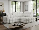 Pravá rozkladacia rohová sedacia súprava Bronon s funkciou spania