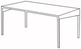 Odkladací stolík 100x60 cm Obroos Metal