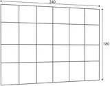 Súprava čalúnených panelov Quadratta 240x180 cm
