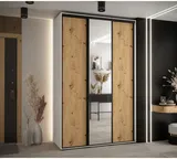 Skriňa s posuvnými dverami so zrkadlom vysoká Davos 3 150 hĺbka 45 cm