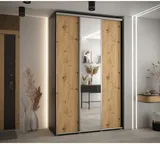 Skriňa s posuvnými dverami so zrkadlom vysoká Davos 3 150 hĺbka 45 cm