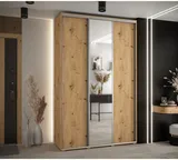 Skriňa s posuvnými dverami so zrkadlom vysoká Davos 3 150 hĺbka 45 cm