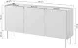 Komoda Desin 170 cm s 2 zásuvkami