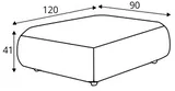 Taburet 120x90 cm GirO