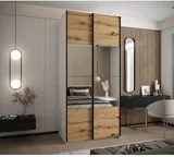 Skriňa s posuvnými dverami so zrkadlom Lux 4 110
