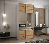 Skriňa s posuvnými dverami so zrkadlom Lux 4 110