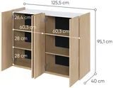 Komoda Easy štvordverová s LED osvetlením v balení