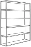 Regál Hyller Side Metal 150x180 cm