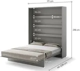 Sklápacia posteľ vertikálna 160 Bed Concept