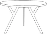 Okrúhly stôl 120 ZX
